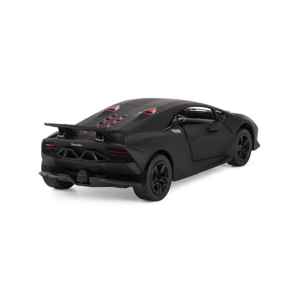 Машинка металлическая Kinsmart Lamborghini Sesto Elemento 1:38 (инерционная, черный) KT5359W