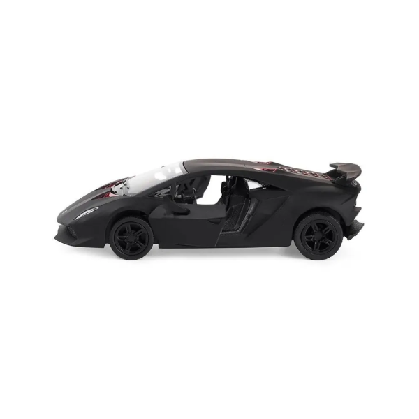 Машинка металлическая Kinsmart Lamborghini Sesto Elemento 1:38 (инерционная, черный) KT5359W