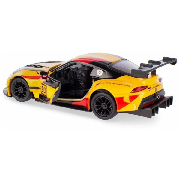 Металлическая модель Kinsmart Toyota GR Supra Racing Concept KT5421WF желтый