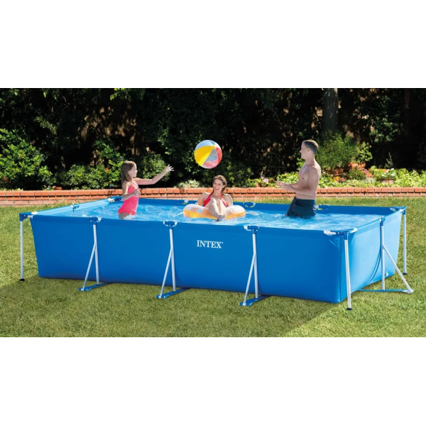 Бассейн каркасный Intex 28273NP прямоугольный 450×220×84 см, 7127 л, Rectangular Frame