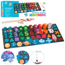 Учебный набор "Космос" MD 1609-UA: Магнитное рыболовство, Счет, Геометрия, Космосные фигуры