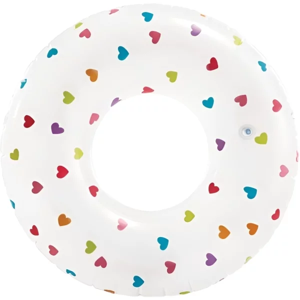 Надувной круг для плавания "Сердца" 81 см от 8 лет Цветное Intex 59259NP