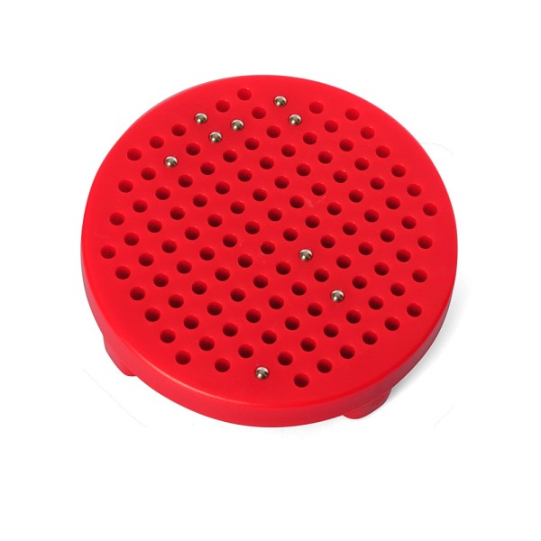 Планшет навчальний Магнітне малювання, 120 отворів, 380-12A колір червоний