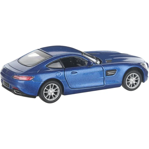 Машинка металлическая Kinsmart 1:36 Mercedes-AMG GT инерционная, двери открываются KT5388W / Синий