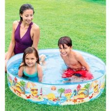 Дитячий каркасний басейн Intex "Качиний риф", 122×25 см 58477NP