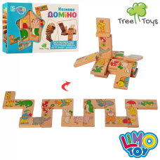 Доміно дерев'яне дитяче Казкове доміно Тварини Tree Toys, MD 2146