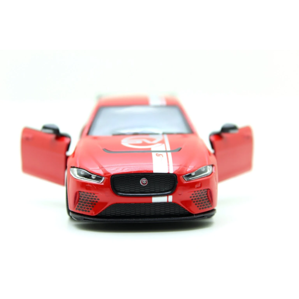 Металева машинка Kinsmart 1:38 Jaguar SV Project 8 Livery Edition KT5416WF, інерційна / Червоний
