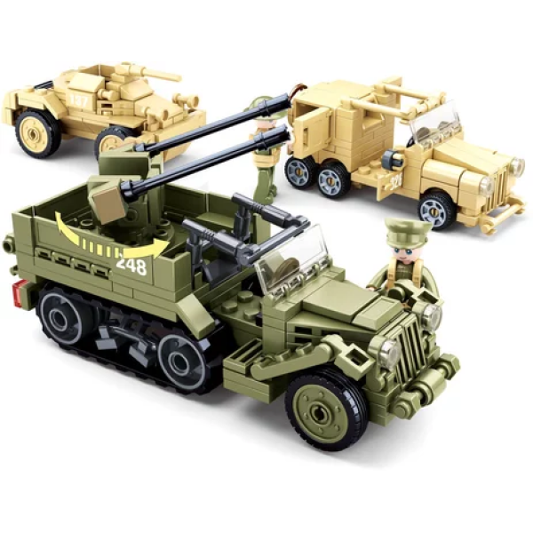 Конструктор Sluban Army M38-B0812 Військовий транспорт (Битва в Африці), 552 деталі