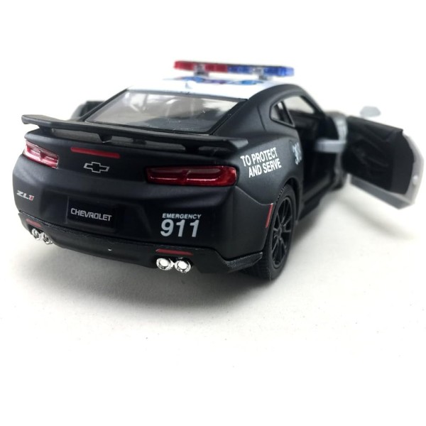 Машинка металева Kinsmart 1:38 "2017 Camaro ZL1" Black Color Police Car KT5399WPR