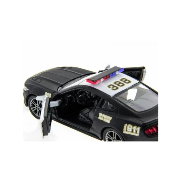 Металлическая машинка Kinsmart 1:38 2015 Ford Mustang GT Police инерционная, двери открываются KT5386WP