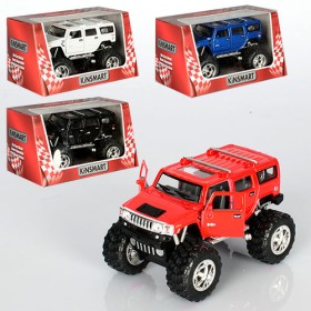 Машинка KT 5337 WB метал, інер-я, 12 см, 1:40, рез.колеса, відкр. двері, 4 кольори, в кір-ці, 16-8,5-9 см