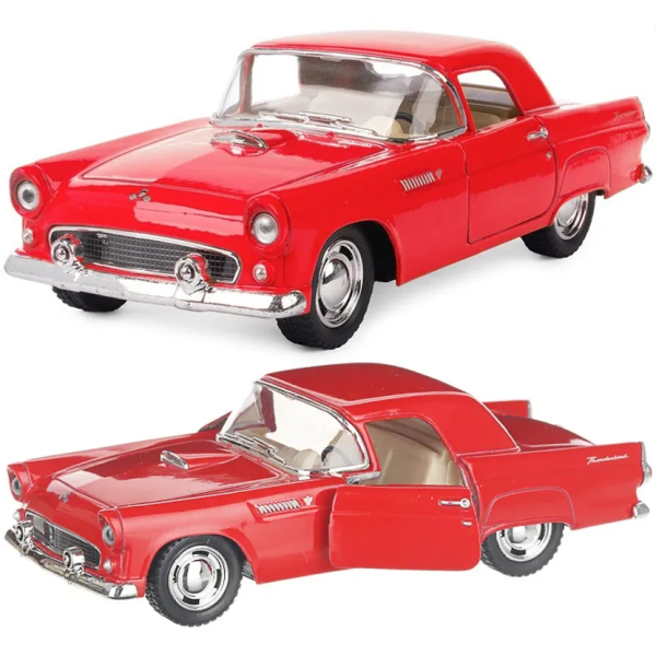 Машинка металева Kinsmart 1:36 1955 Ford Thunderbird KT5319W інерційна, двері відчиняються / Червоний