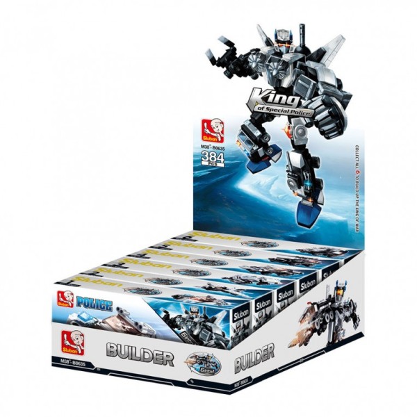 Конструктор Sluban Поліція: Робот-Трансформер 384 деталі M38-B0635 (6в1)