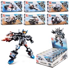 Конструктор Sluban 6в1 Полиция-Робот M38-B0635