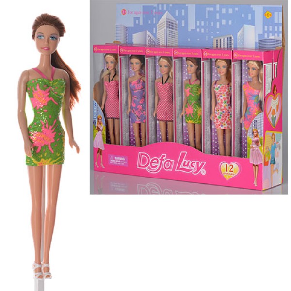 Лялька Defa Lucy Современная девушка в разноцветном платье 29см 8258