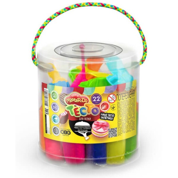 Тесто для лепки "Master Do" туба 22 цвета TMD-01-04