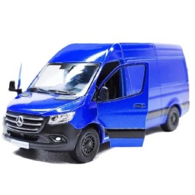 Металлическая машинка Kinsmart 1:48 Mercedes-Benz Sprinter KT5426W, инерционная в коробке / Цвет СИНИЙ