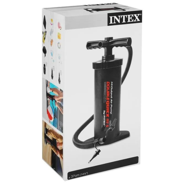 Насос ручний INTEX Double Quick III S 68605, підвищеної потужності, 37см