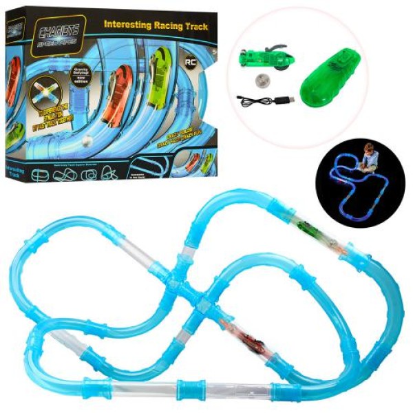 Гоночний трек 022-1 "Гонки в трубі" - гнучкий тунель, 72 деталі