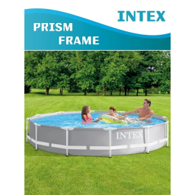 Бассейн каркасный Intex 366х76см Prism Frame объем 6503л 26710NP