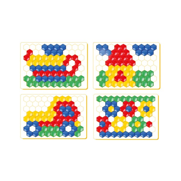 Мозаика для малышей 2063 - 80 цветных элементов, Развивающая игра