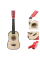 Дерев'яна дитяча гітара, 6 струн, з медіатором, налаштовується (1369) Бежево-червона