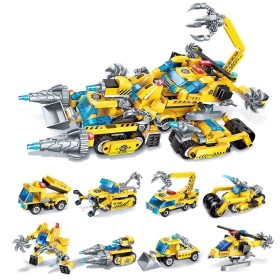 Конструктор Qman The Legend Of Chariot 1408 набор Строительная команда (8 в 1)