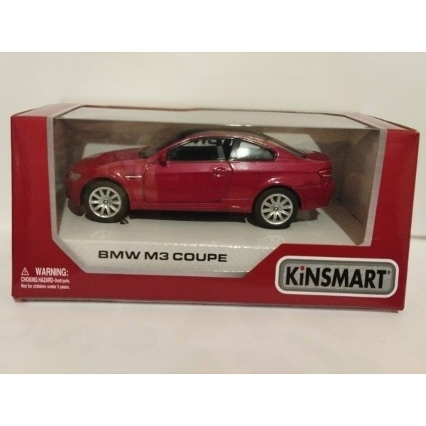 Масштабна модель Kinsmart BMW M3 Coupe 1:36 (бордова)