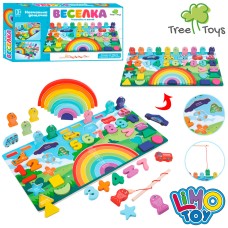 Деревянная игрушка Сортер-вкладыши с магнитной рыбалкой MD1647