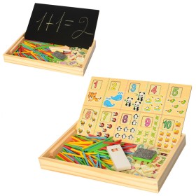 Деревянная игрушка Набор первоклассника / Доска для рисования мелом MD1314В