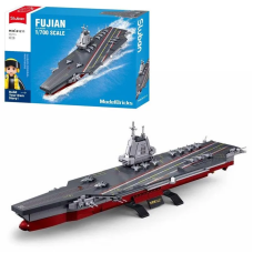 Конструктор Sluban M38-B1211 Авианосец Фуцзянь, Модельки, масштаб 1:700, 557 деталей