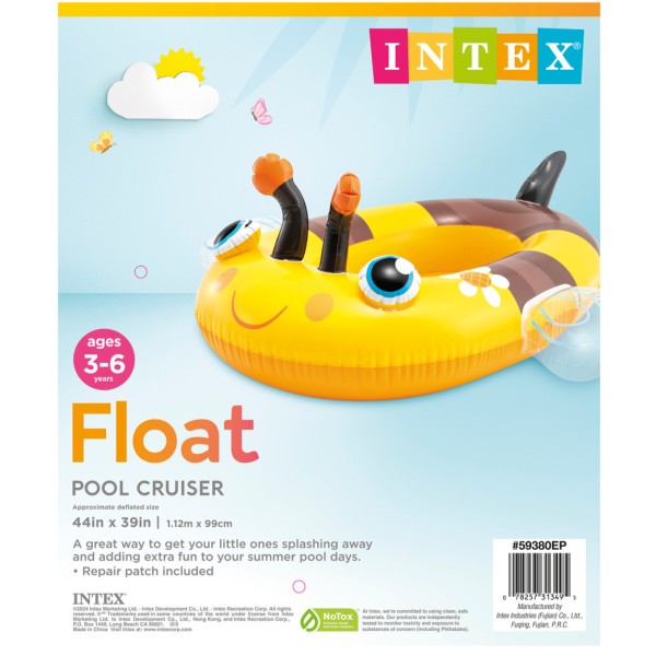 Лодка детская надувная INTEX 59380NP Пчелка Pool Cruisers, от 3-6 лет