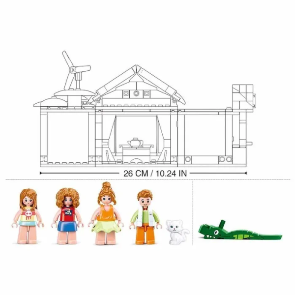 Конструктор Sluban M38-B0822 "Загородная вечеринка, Счастливый дневник", 410 деталей