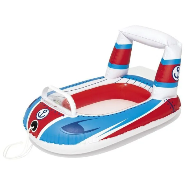 Надувная лодочка Bestway 34106 "Транспорт" 3-6 лет Катер