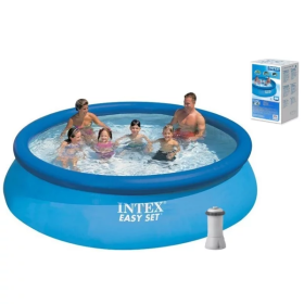 Бассейн надувной Intex 28132 NP (1) фильтр-насос, размером 366x76 см, объем: 5621 л.