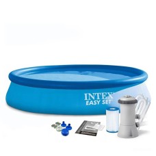 Бассейн надувной Intex 28132 NP (1) фильтр-насос, размером 366x76 см, объем: 5621 л.