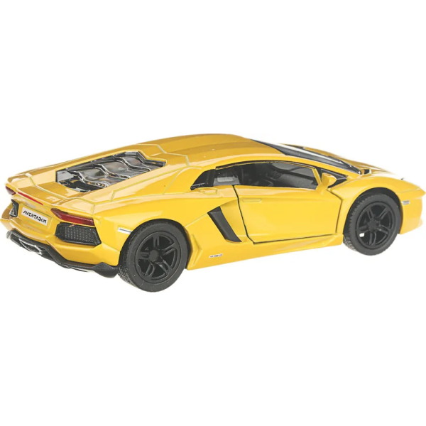 Машинка Kinsmart 1:38 Lamborghini Aventador LP 700-4 металлическая инерционная (Желтый) KT5355W