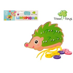 Деревянная игрушка Шнуровка MD 2658 Ёжик