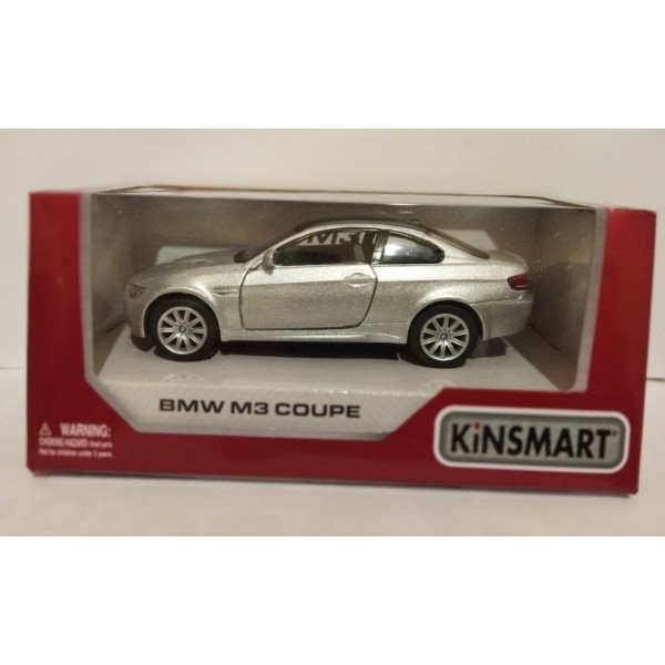 Масштабная модель Kinsmart BMW M3 Coupe 1:36 KT5348W (серебристая)