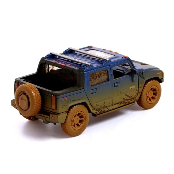 Модель машини Kinsmart 1:40 "HUMMER H2 SUT (Muddy)" інерція KT5097WY / Синя