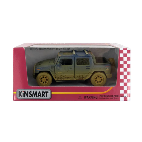 Модель машини Kinsmart 1:40 "HUMMER H2 SUT (Muddy)" інерція KT5097WY / Синя