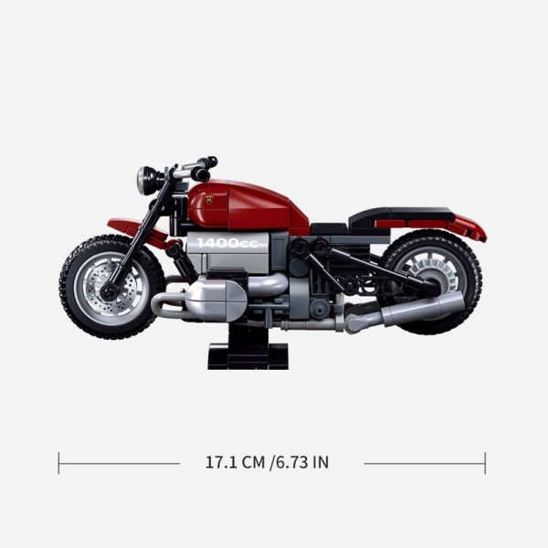 Конструктор SLUBAN Мотоцикл R18 222 детали масштаб 1:12 M38-B1131