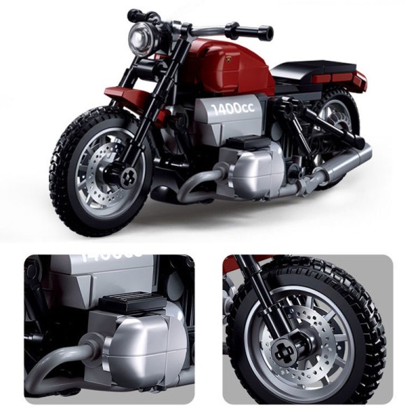 Конструктор SLUBAN Мотоцикл R18 222 детали масштаб 1:12 M38-B1131