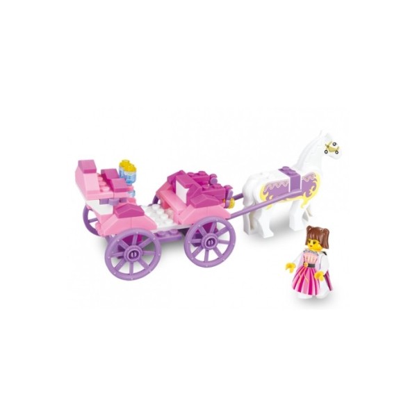 Конструктор Sluban M38-B0239 "Карета та принцеса" Girl's Dream 99 деталей 2 фігурки