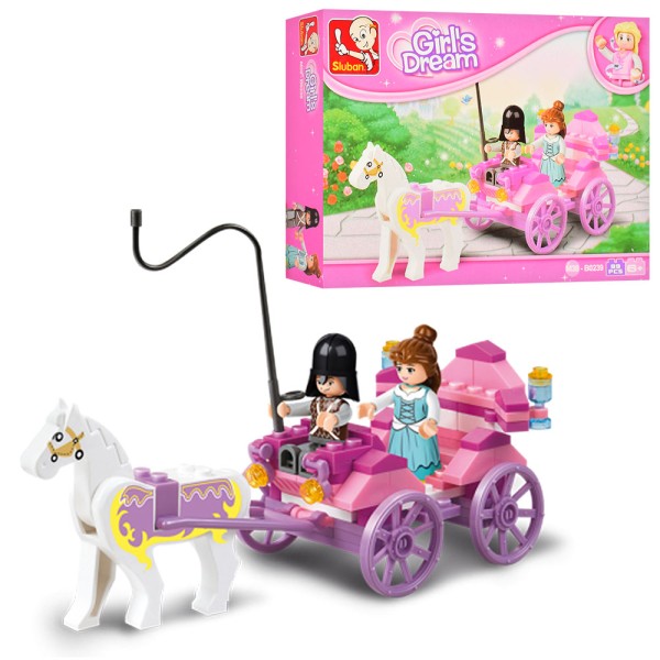 Конструктор Sluban M38-B0239 "Карета та принцеса" Girl's Dream 99 деталей 2 фігурки