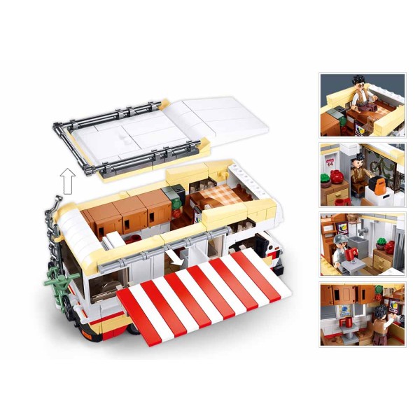 Конструктор Sluban Автобус/Кемпер 506 деталей M38-B1193