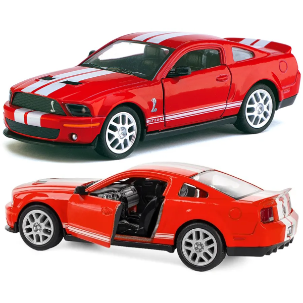 Машинка Kinsmart Ford Mustang Shelby GT500 1:38, Инерция, Открывающиеся двери