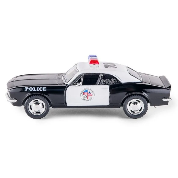 Машинка металлическая Kinsmart KT5341WP 1:37 1967 Chevrolet Camaro Z/28 Police инерционная, двери открываются / Полиция