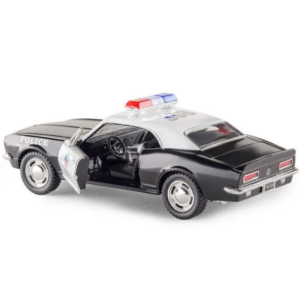 Машинка металлическая Kinsmart KT5341WP 1:37 1967 Chevrolet Camaro Z/28 Police инерционная, двери открываются / Полиция