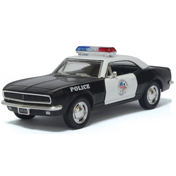 Машинка металлическая Kinsmart KT5341WP 1:37 1967 Chevrolet Camaro Z/28 Police инерционная, двери открываются / Полиция